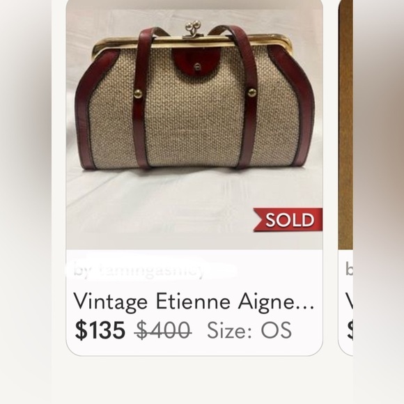 Etienne Aigner, Heritage, Vintage Straw purse. **Rare 1960s. Designer Bag - Picture 3 of 16
